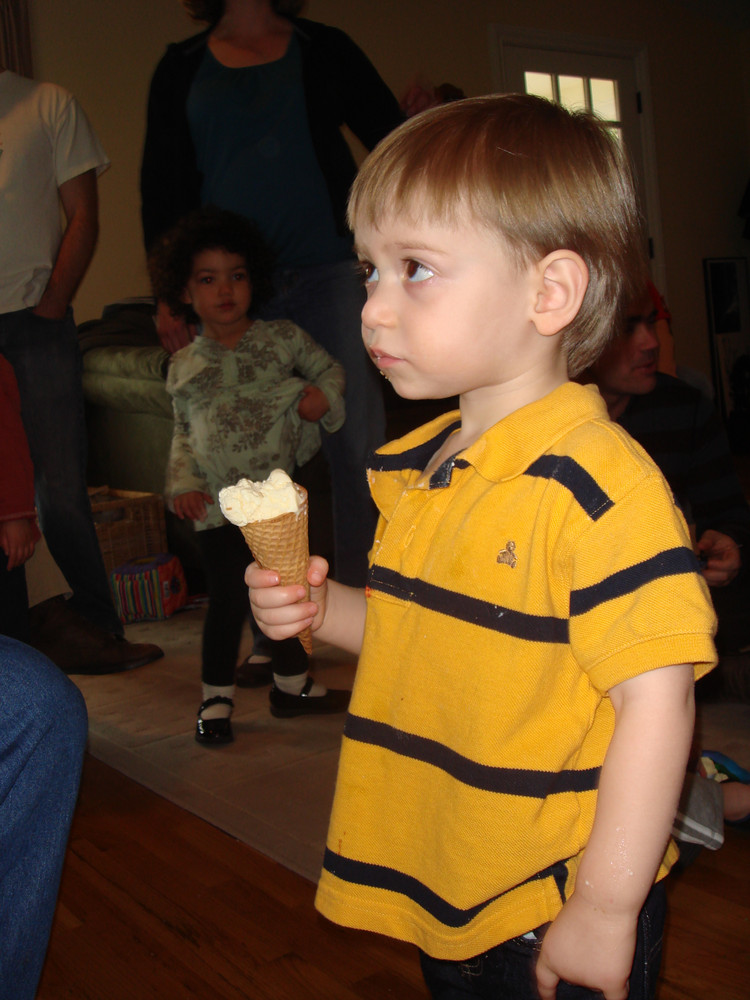 Eli's birthday ice cream cone